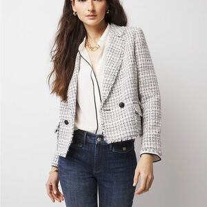 WHBM WHITE HOUSE BLACK MARKET Tweed Jacket